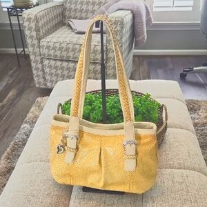 Brighton Snakeskin Leather Shoulder Bag